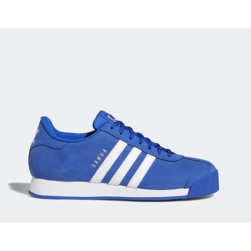 Mens Size 9.5 - Adidas Samoa Royal Blue / Cloud White / Core Black Fv4985 Shoes